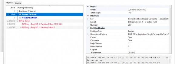 MXFInspect screenshot