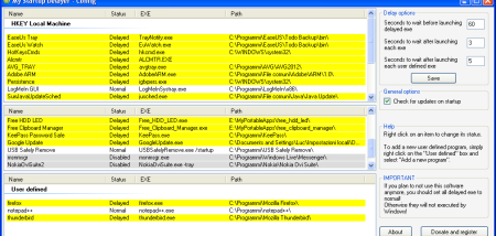 My Startup Delayer screenshot