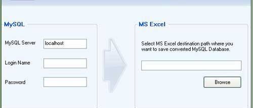 MySQL to MS Excel screenshot
