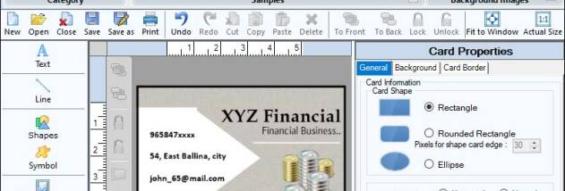 Business Card Maker Software screenshot