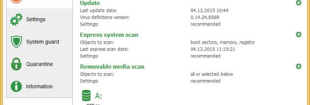 NANO AntiVirus screenshot