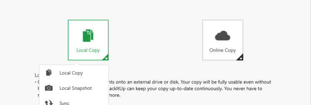 Nero BackItUp screenshot