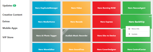 Nero Platinum Suite screenshot