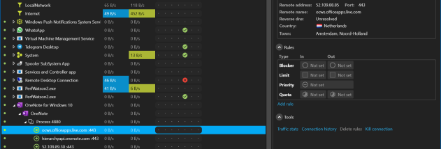 NetLimiter screenshot