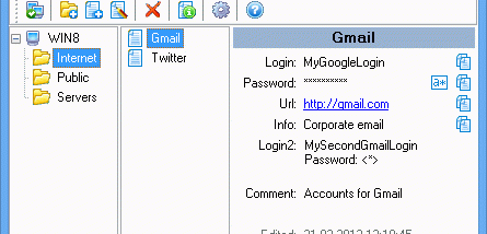 Network Password Manager screenshot