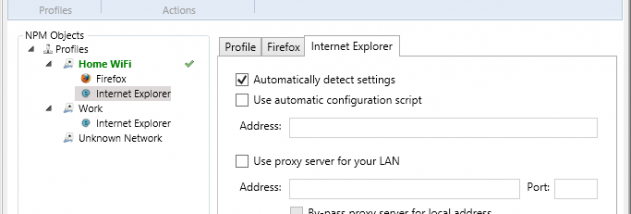Network Profile Manager Lite screenshot