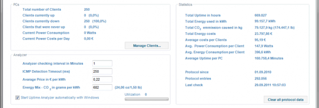Network Uptime Analyzer screenshot