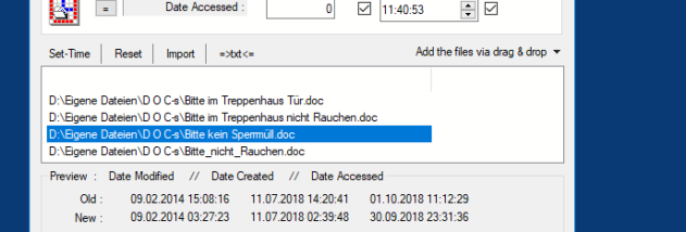 NewFileTime screenshot