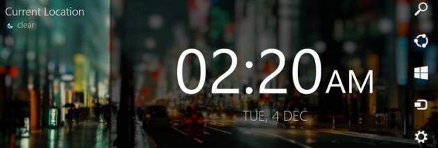 Night Stand Clock Windows UWP screenshot