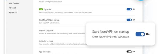 NordVPN screenshot