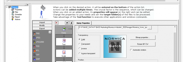 Normica Batch-Processor screenshot