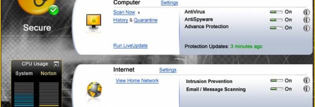 Norton AntiVirus Virus Definitions screenshot