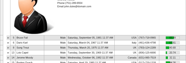 NOV Grid for .NET screenshot
