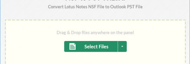 NSF to PST Conversion Tool screenshot