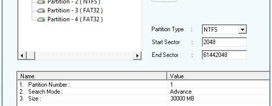Ntfs Partition Data Restore screenshot