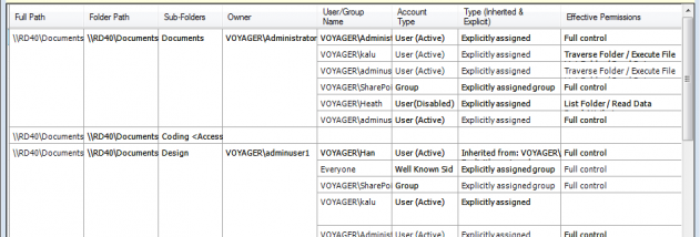 NTFS Security Auditor screenshot