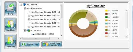 NTFS Unerase screenshot