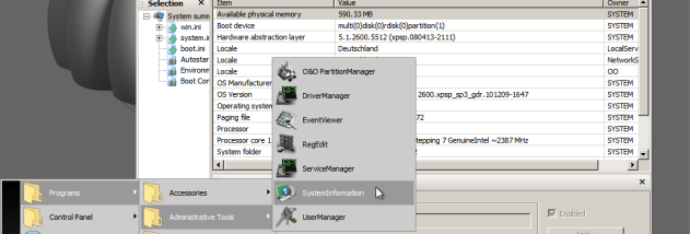 O&O BlueCon screenshot