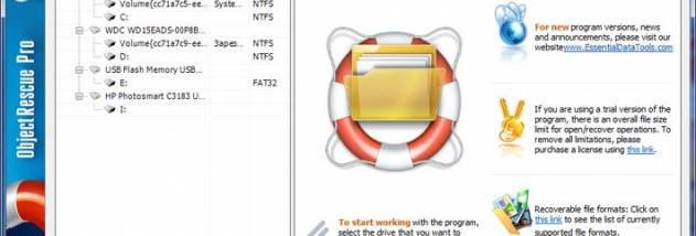 ObjectRescue Pro screenshot