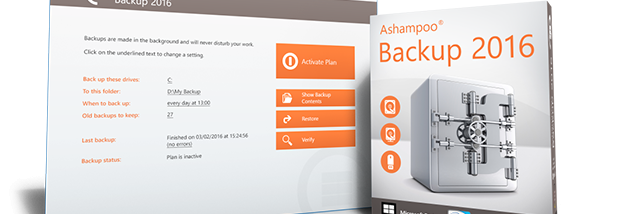 Ashampoo Backup 2016 screenshot
