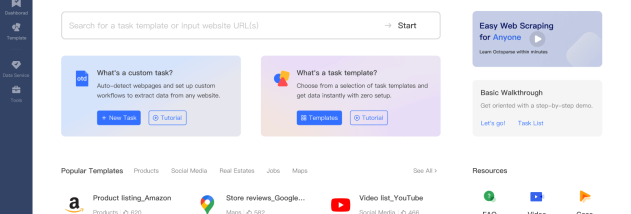 Octoparse screenshot