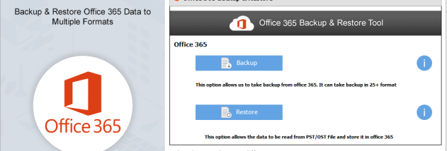 Office 365 Export Tool screenshot