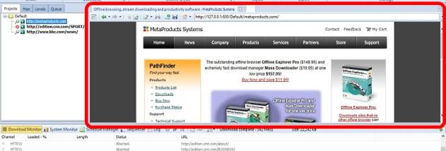 Offline Explorer Enterprise screenshot