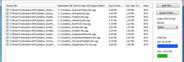 OGGResizer screenshot
