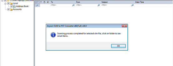 Aryson OLM PST Converter screenshot