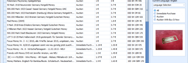 OmniSeller EbaySearcher screenshot