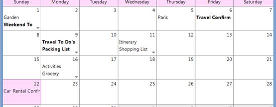 OneCalendar screenshot