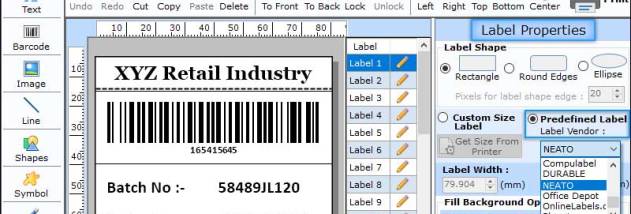 Online Barcode Tool for Retail Industry screenshot