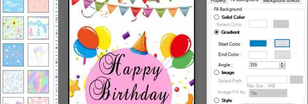 Online Birthday Cards Software screenshot