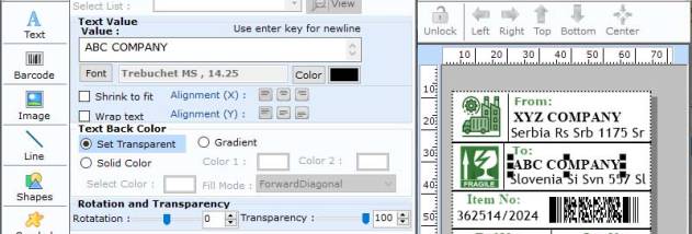 Online Code-128 Barcode Software screenshot