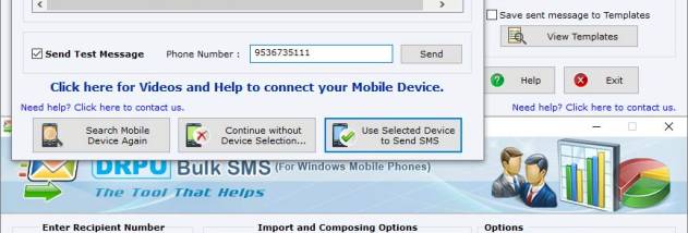 Online SMS screenshot