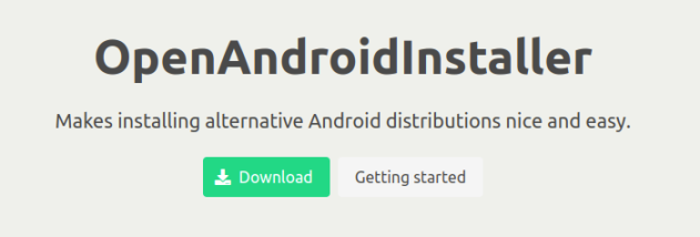 OpenAndroidInstaller screenshot