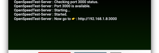 OpenSpeedTest screenshot