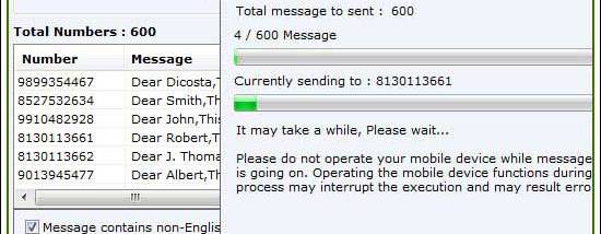Order Bulk SMS screenshot