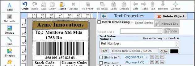 Order Online Business Barcode Maker screenshot