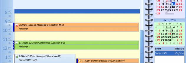 OrgScheduler screenshot