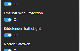 Osprey: Browser Protection screenshot
