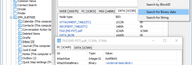 OST and PST Forensics screenshot