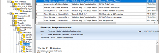 OST File Recovery screenshot