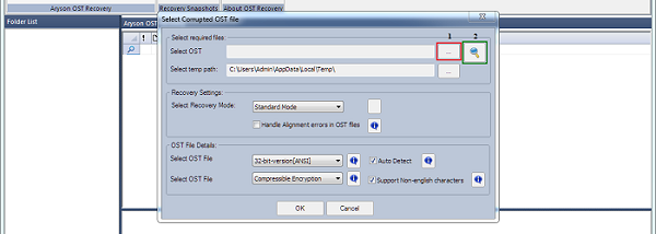 OST File Repair screenshot
