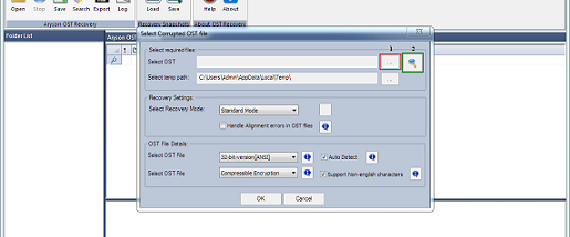 OST Recovery Software screenshot