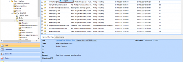 OST to Outlook Conversion Utility screenshot
