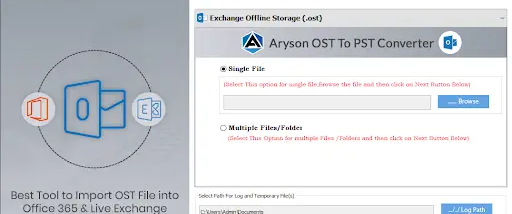 Microsoft OST to PST Converter screenshot