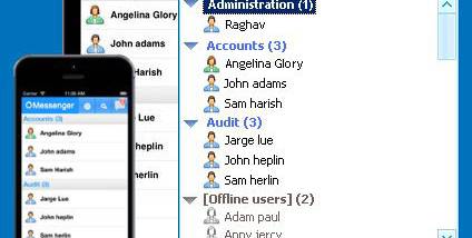 Outlook LAN Messenger screenshot