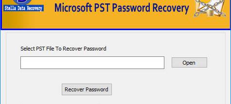 Outlook PST File Password Recovery screenshot