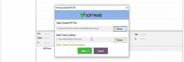 Outlook PST Repair and Converter Tool screenshot